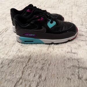 Toddler Size 10 Black and Teal Nike Air Max